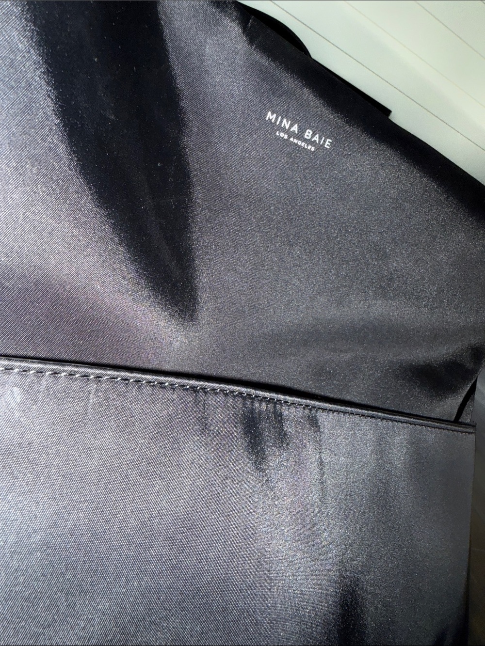 Mina Baie Black diaper Bag nylon Backpack - Picture 11 of 11